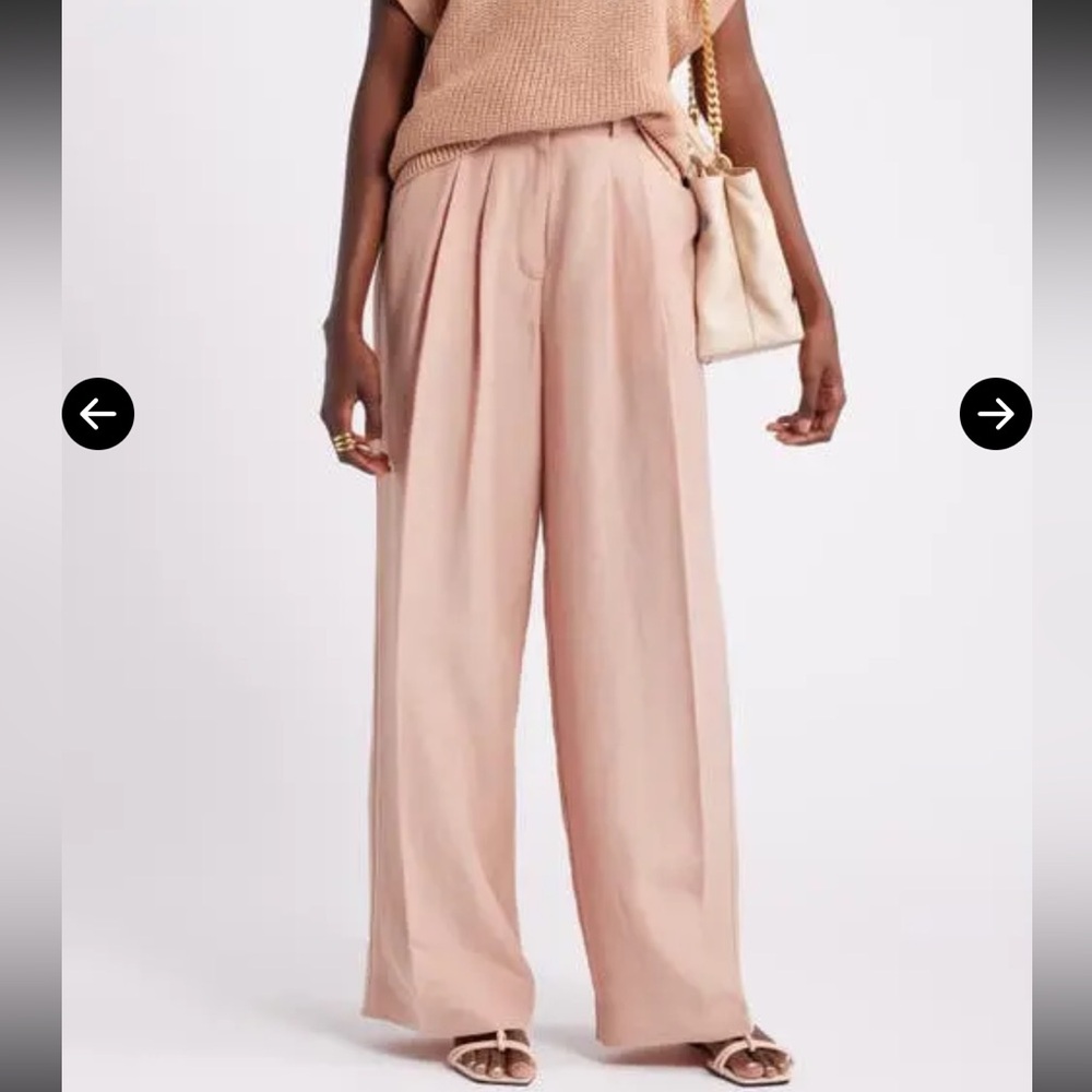 Nordstrom Women's Blush Wide-Leg Pants